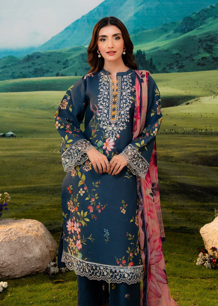 Elysian by Meerak RTW Embroidered Lawn 3 Piece Suit Aster Casual Collection