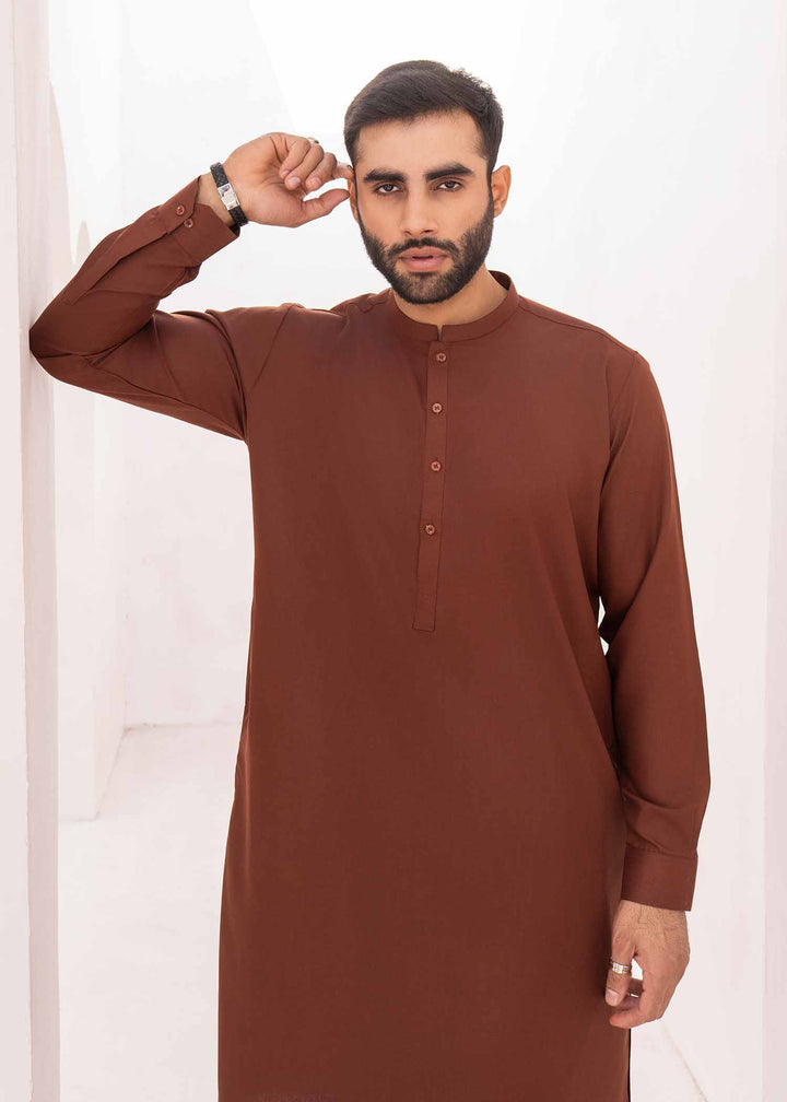 Shaandar by Buraq Mens RTW Solids Wash N Wear 2 Piece Suit Sarmad Casual Collection