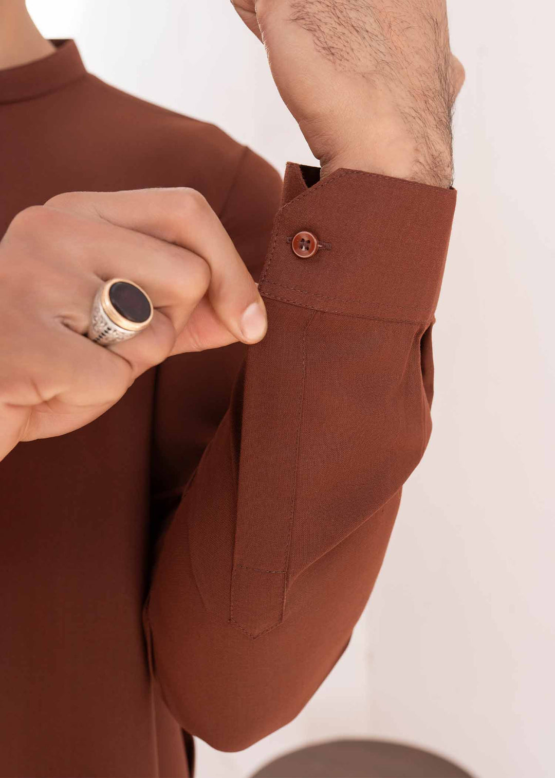 Shaandar by Buraq Mens RTW Solids Wash N Wear 2 Piece Suit Sarmad Casual Collection
