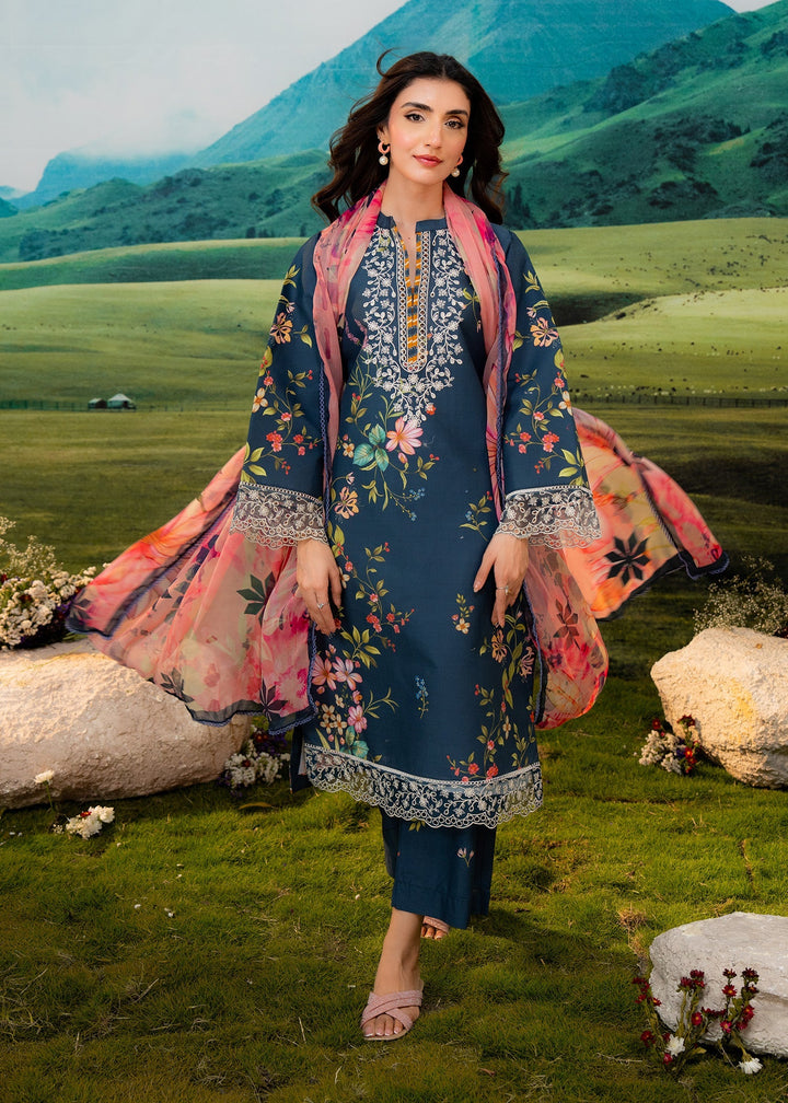 Elysian by Meerak RTW Embroidered Lawn 3 Piece Suit Aster Casual Collection