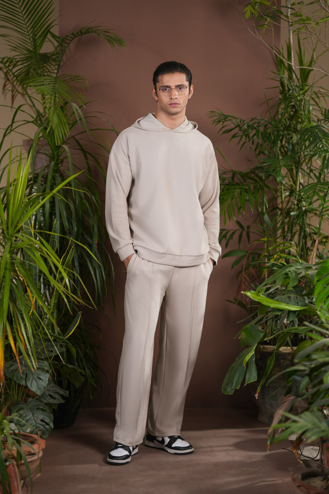 Muraqsh Ready To Wear Solids Cotton Men Ecru White Interlock Coord Set ABD-EWICS - Summer Collection