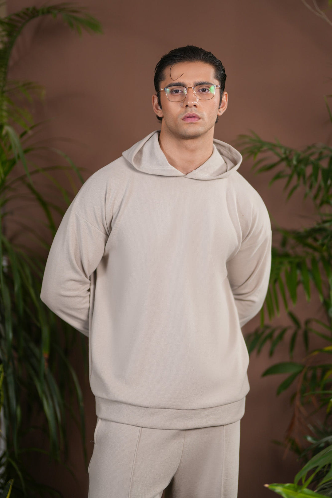 Muraqsh Ready To Wear Solids Cotton Men Ecru White Interlock Coord Set ABD-EWICS - Summer Collection