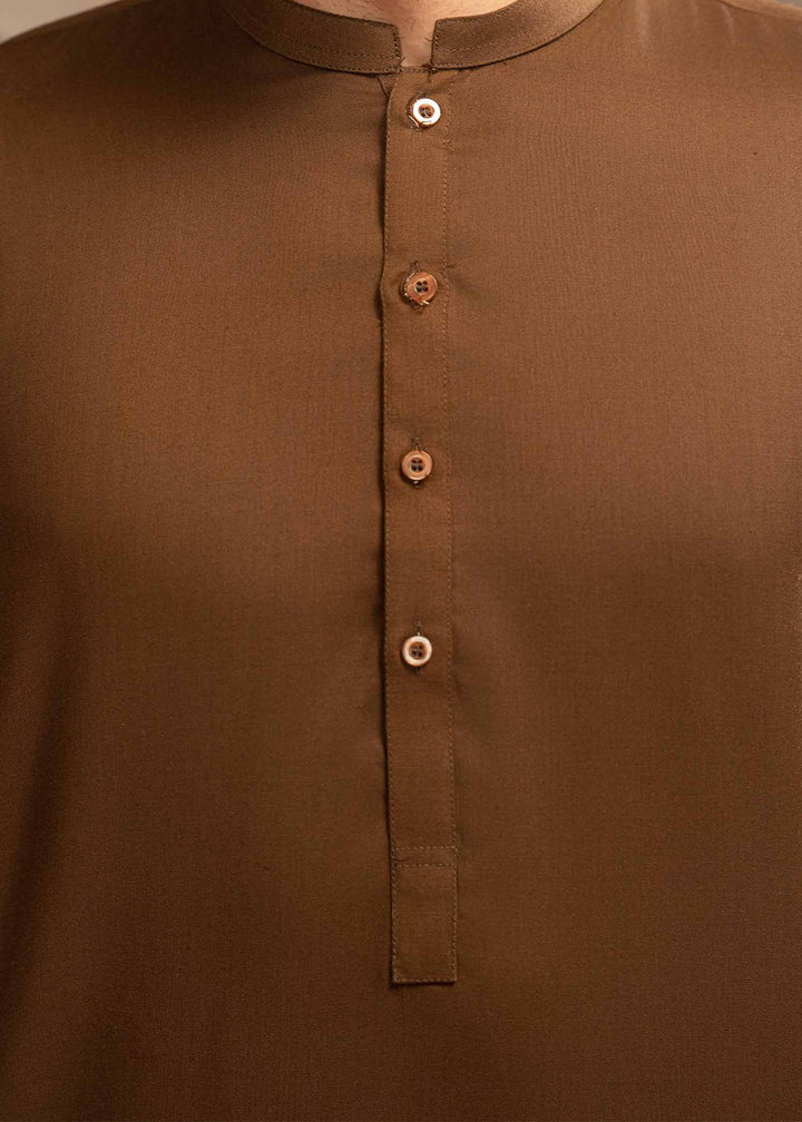 Shaandar by Buraq Mens RTW Solids Wash N Wear 2 Piece Suit Asfar Casual Collection