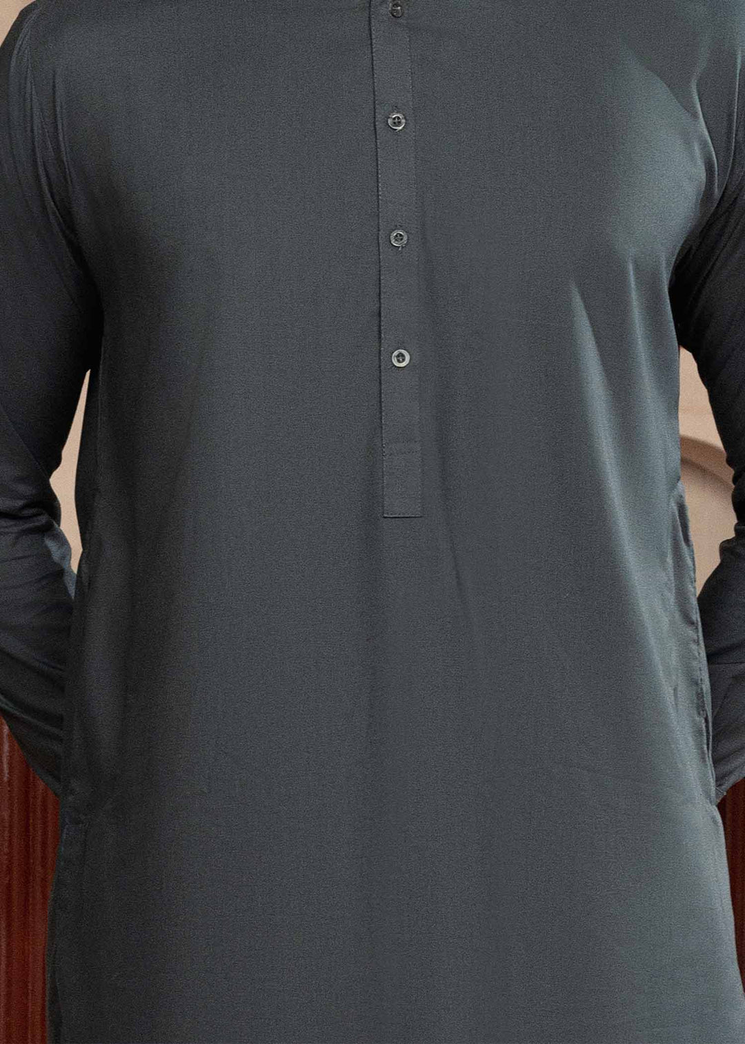 Shaandar by Buraq Mens RTW Solids Wash N Wear 2 Piece Suit Naqees Casual Collection