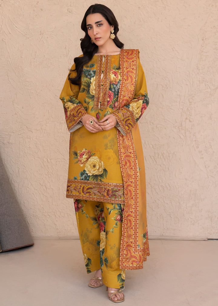 Meerak Women Khaddar Pret 3 Piece Embroidered Khaddar 206 - Winter Collection