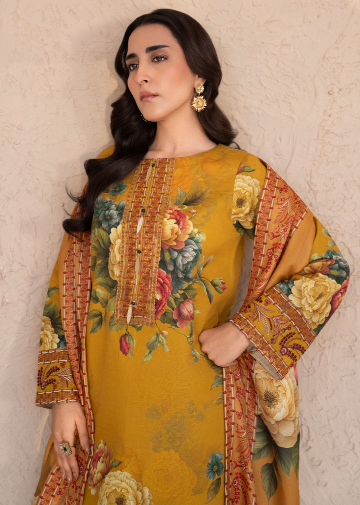 Meerak Women Khaddar Pret 3 Piece Embroidered Khaddar 206 - Winter Collection