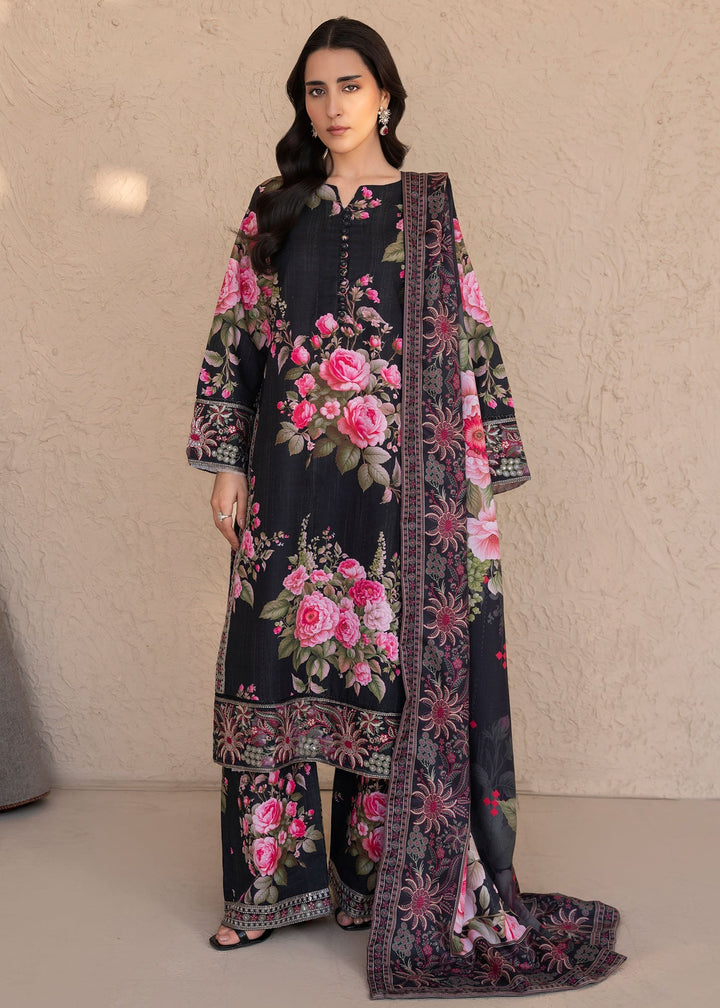 Meerak Women Khaddar Pret 3 Piece Embroidered Khaddar 203 - Winter Collection