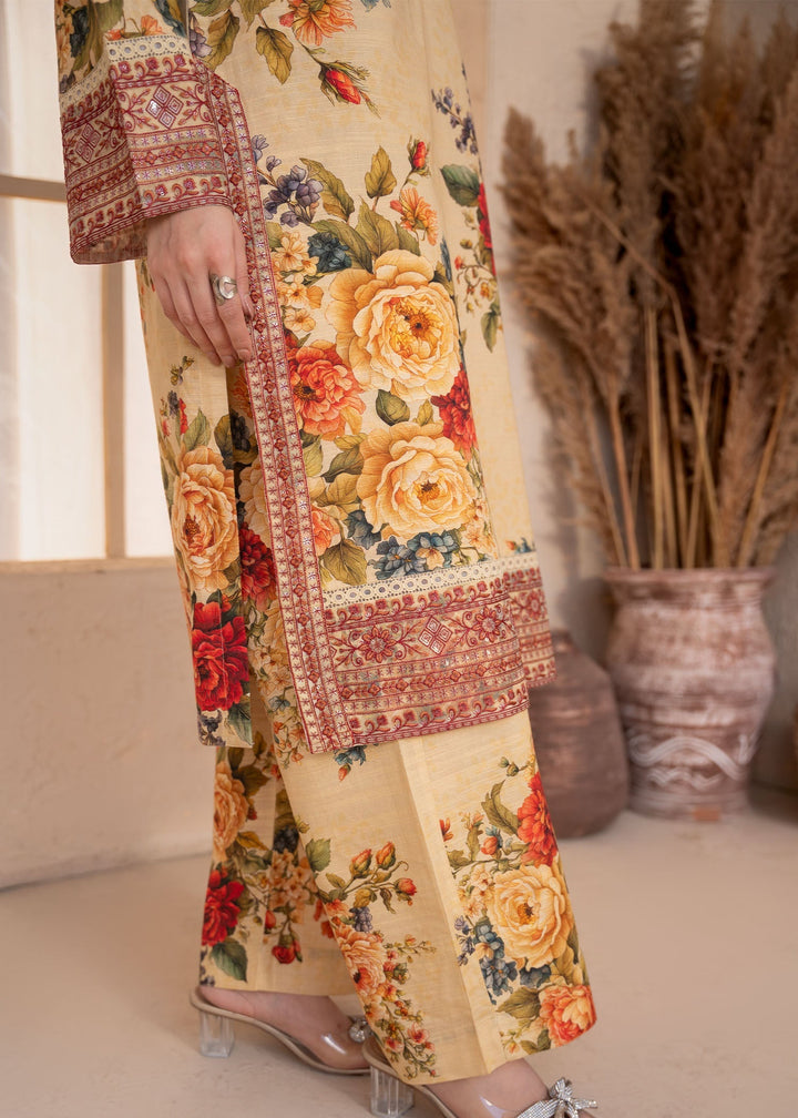Meerak Women Khaddar Pret 3 Piece Embroidered Khaddar 201 - Winter Collection