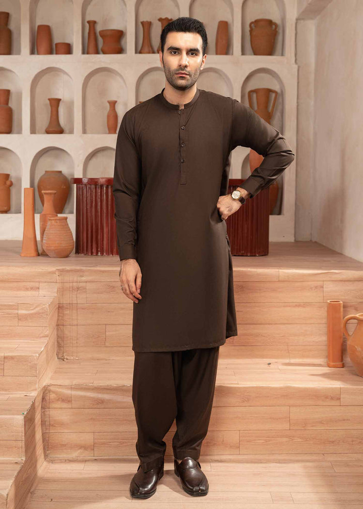 Shaandar by Buraq Mens RTW Solids Wash N Wear 2 Piece Suit Mehrab Casual Collection