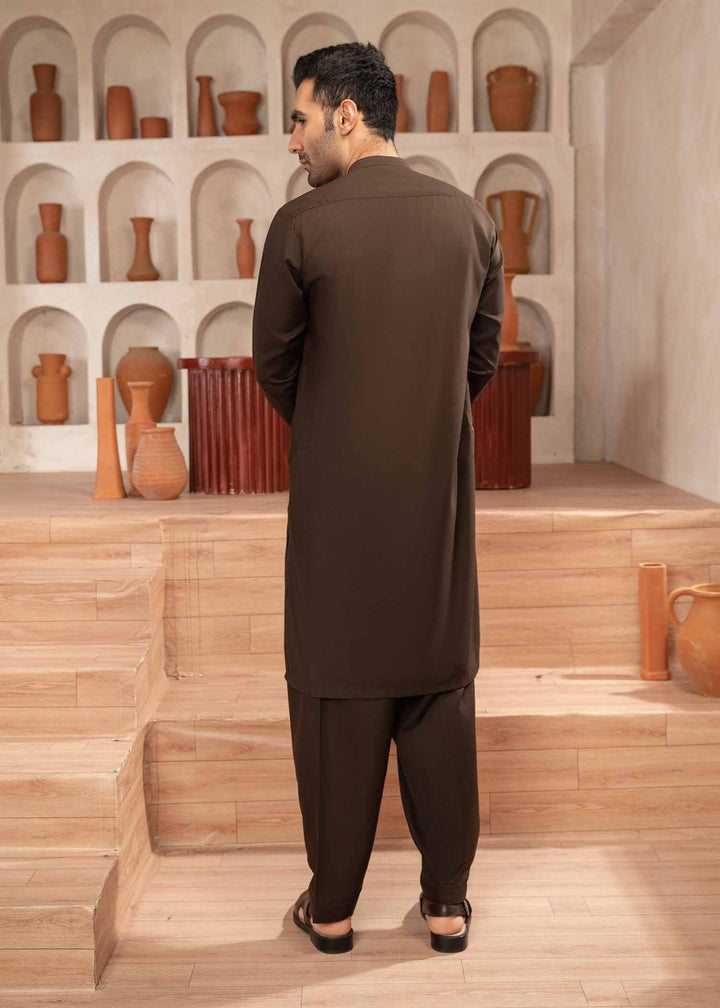 Shaandar by Buraq Mens RTW Solids Wash N Wear 2 Piece Suit Mehrab Casual Collection