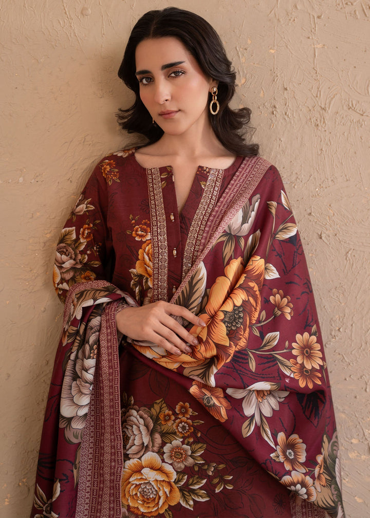 Meerak Women Khaddar Pret 3 Piece Embroidered Khaddar 202 - Winter Collection