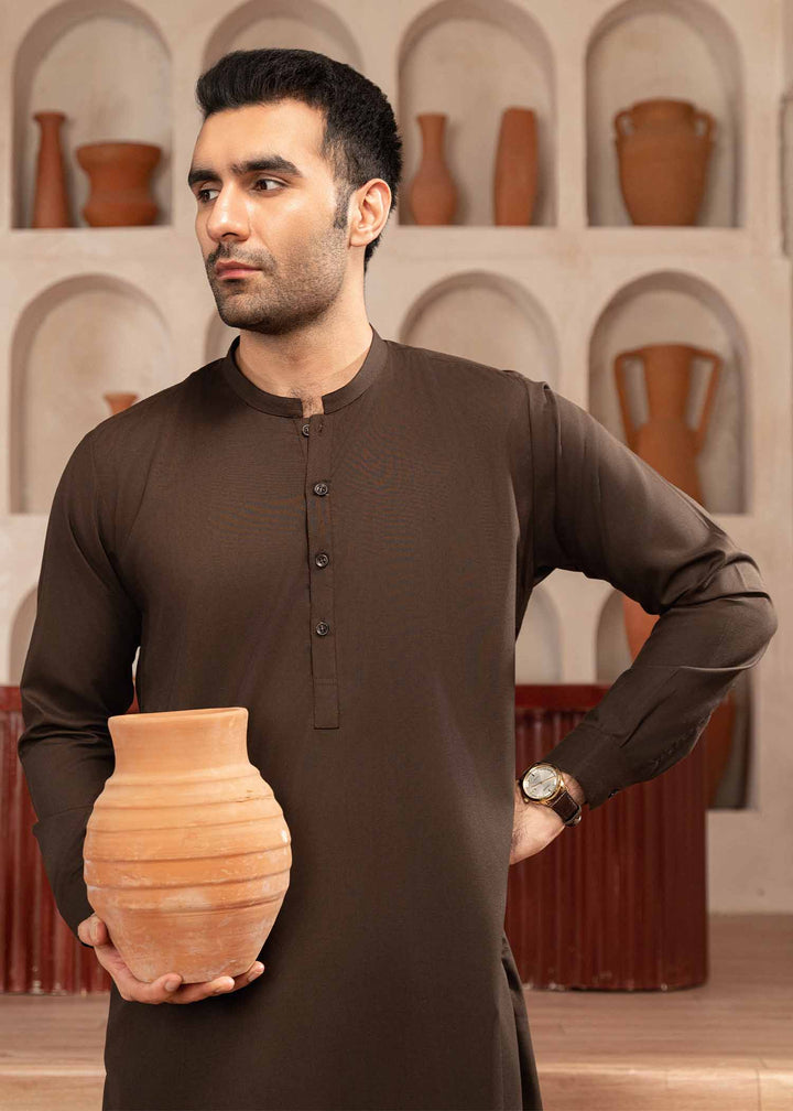Shaandar by Buraq Mens RTW Solids Wash N Wear 2 Piece Suit Mehrab Casual Collection