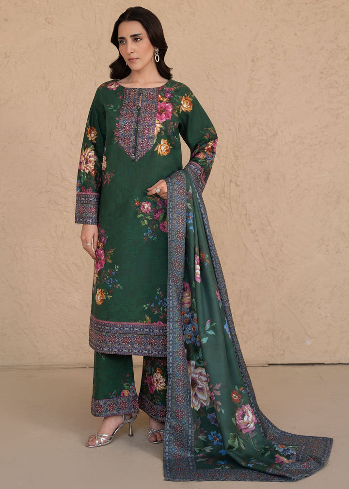 Meerak Women Khaddar Pret 3 Piece Embroidered Khaddar 204 - Winter Collection