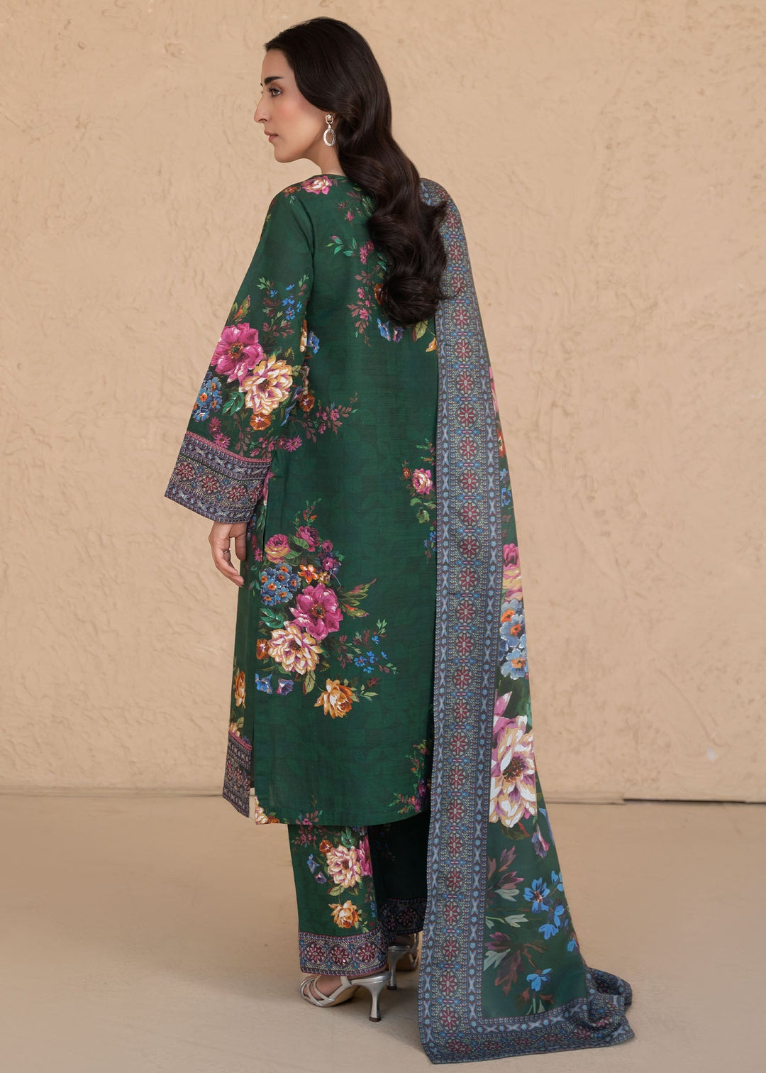 Meerak Women Khaddar Pret 3 Piece Embroidered Khaddar 204 - Winter Collection