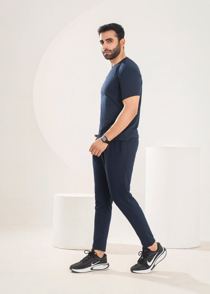 West Drop by Buraq Mens Shirt RTW Solids Cotton 1 Piece Suit Navy blue Casual Collection
