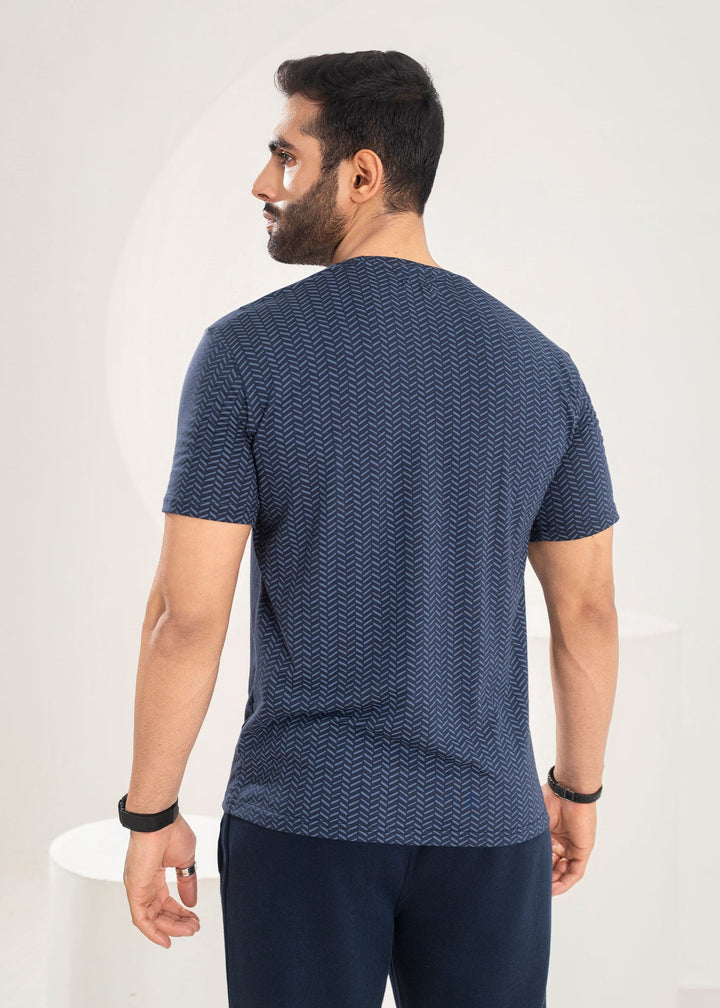 West Drop by Buraq Mens Shirt RTW Solids Cotton 1 Piece Suit Blue Print Casual Collection
