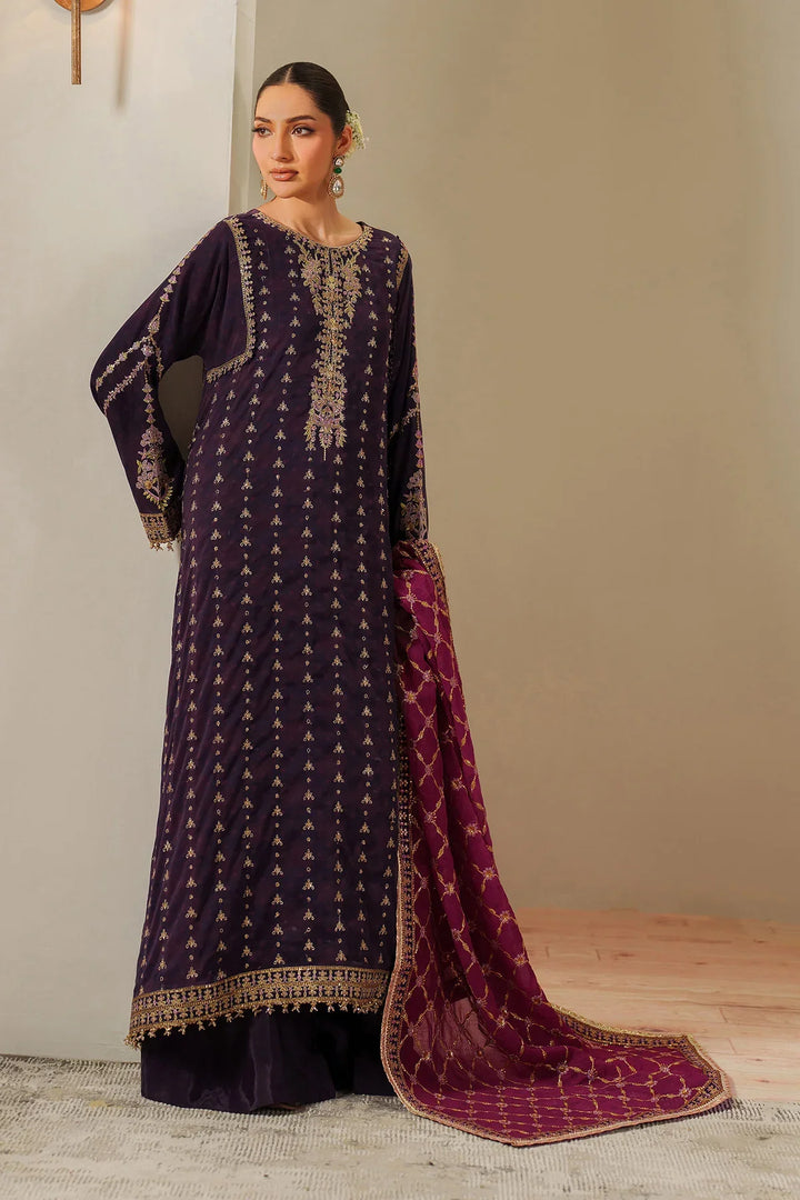 Alizeh Fashion Unstitched Embroidered Chiffon 3 Piece Suit AF26UCF AF-CH-2196-Reya - Festive Collection