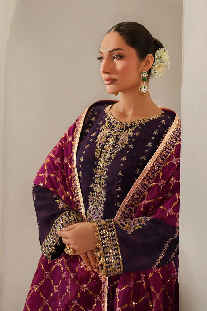 Alizeh Fashion Unstitched Embroidered Chiffon 3 Piece Suit AF26UCF AF-CH-2196-Reya - Festive Collection