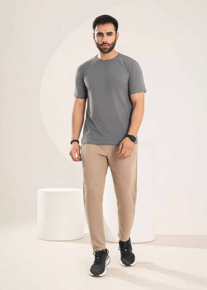 West Drop by Buraq Mens Shirt RTW Solids Cotton 1 Piece Suit Grey Casual Collection