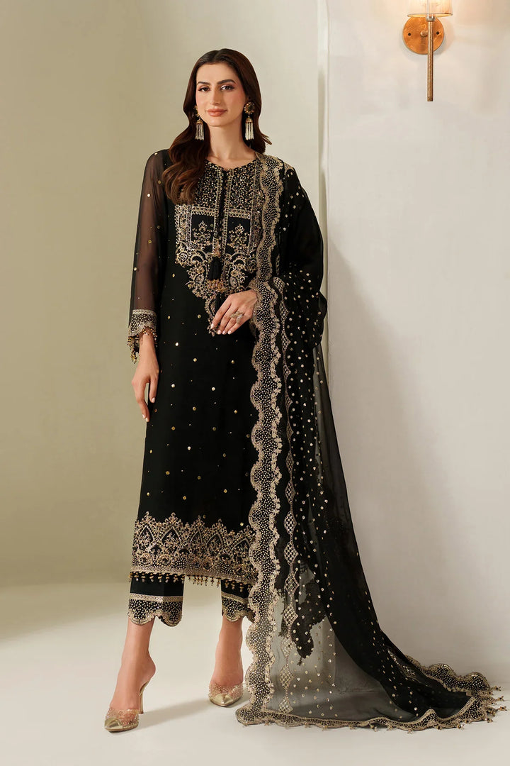 Alizeh Fashion Unstitched Embroidered Chiffon 3 Piece Suit AF26UCF AF-HM-4049-Reshma - Festive Collection