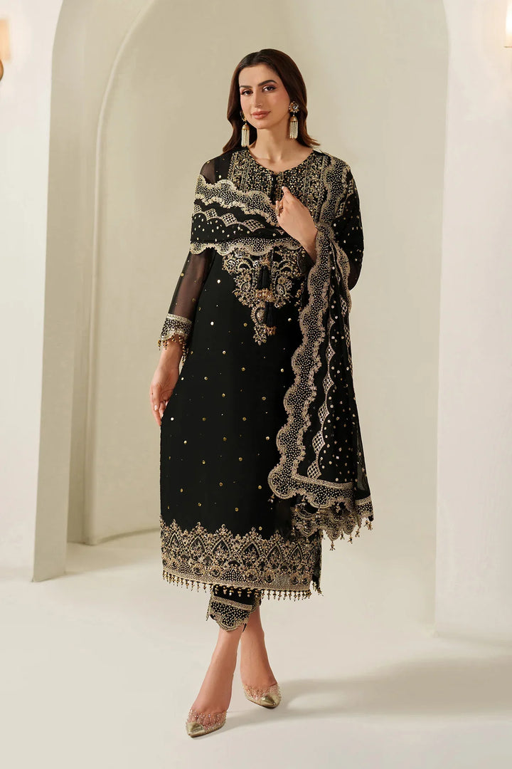 Alizeh Fashion Unstitched Embroidered Chiffon 3 Piece Suit AF26UCF AF-HM-4049-Reshma - Festive Collection