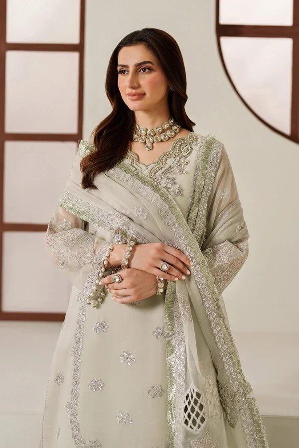 Alizeh Fashion Unstitched Embroidered Chiffon 3 Piece Suit AF26UCF AF-CH-4048-Nashmia - Festive Collection