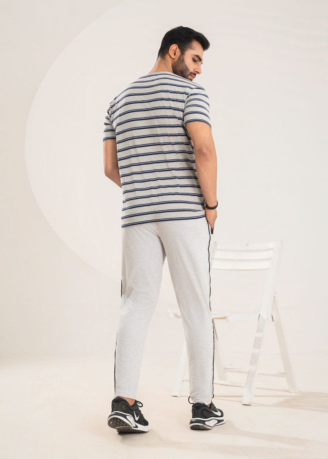 West Drop by Buraq Mens Shirt RTW Solids Cotton 1 Piece Suit White Stripper Casual Collection