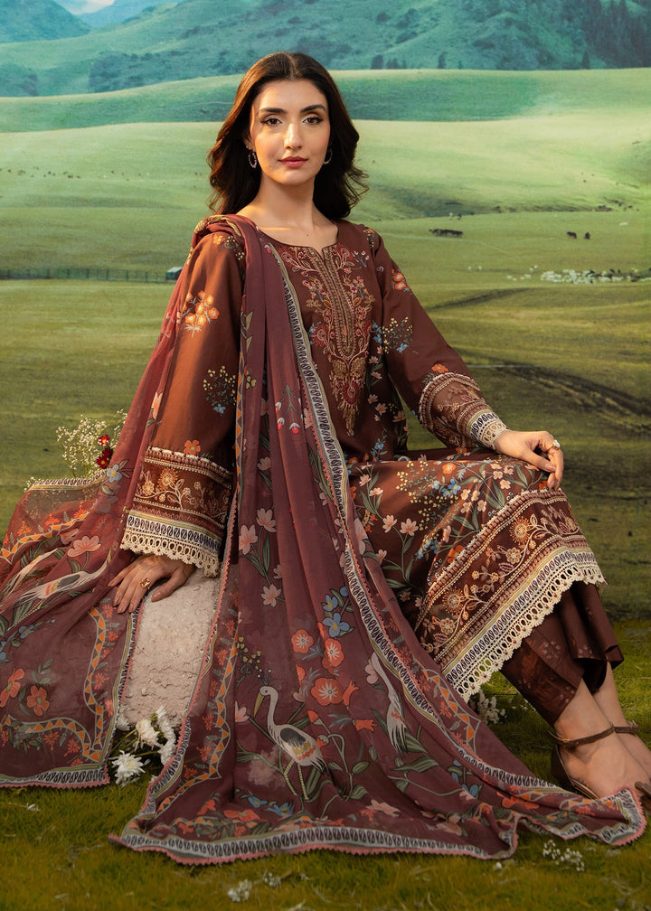 Elysian by Meerak RTW Embroidered Lawn 3 Piece Suit Rustic Casual Collection