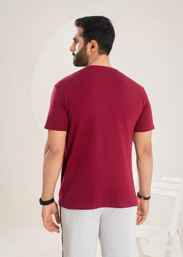 West Drop by Buraq Mens Shirt RTW Solids Cotton 1 Piece Suit Mulberry Casual Collection