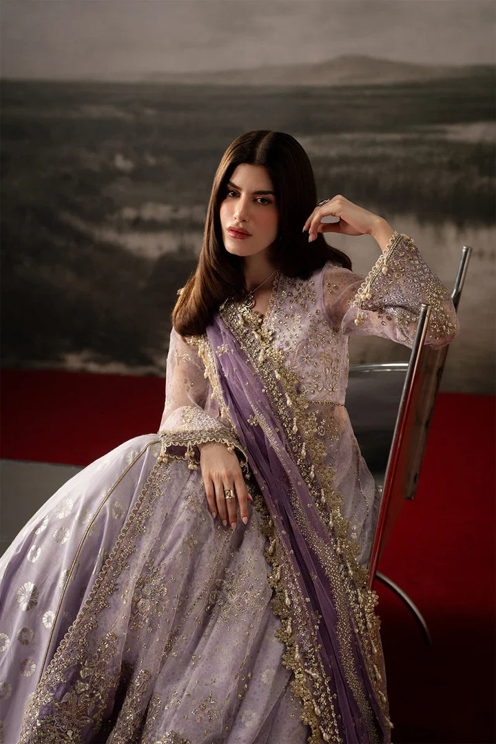 Aure by Afrozeh Unstitched Embroidered Organza 3 Piece Suit AF26UAW Monet FW01232 - Wedding Collection