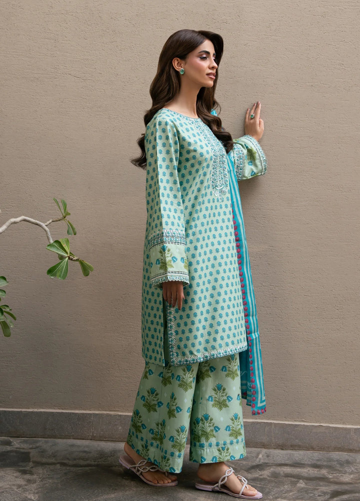 Layana by Xenia Formals Unstitched Embroidered Lawn 3 Piece Suit XE26ULL D-4 Zahara - Summer Collection