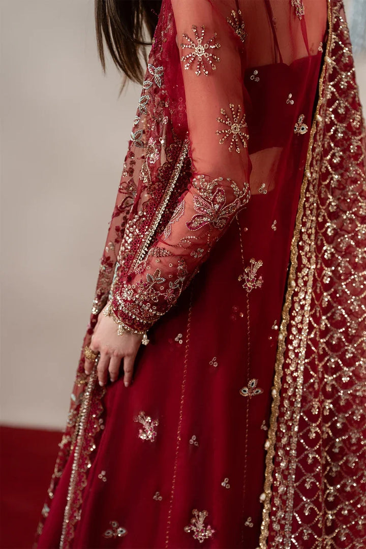 Aure by Afrozeh Unstitched Embroidered Organza 3 Piece Suit AF26UAW Florentine FW01237 - Wedding Collection