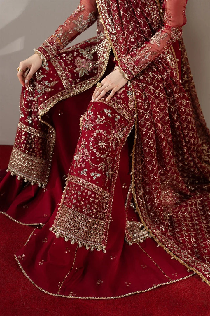 Aure by Afrozeh Unstitched Embroidered Organza 3 Piece Suit AF26UAW Florentine FW01237 - Wedding Collection
