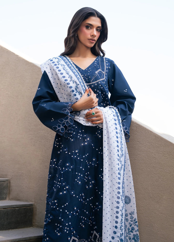 Layana by Xenia Formals Unstitched Embroidered Lawn 3 Piece Suit XE26ULL D-2 Talia - Summer Collection