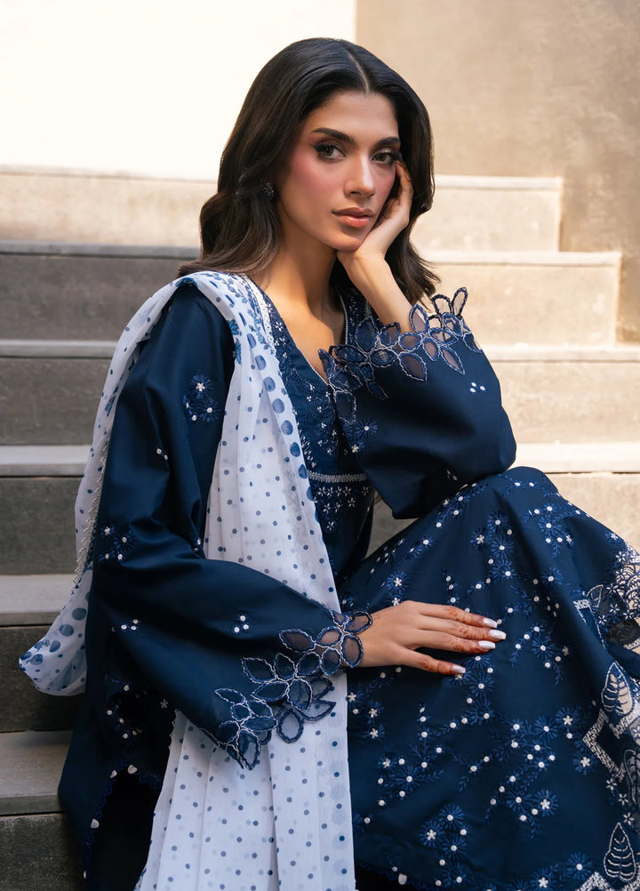 Layana by Xenia Formals Unstitched Embroidered Lawn 3 Piece Suit XE26ULL D-2 Talia - Summer Collection