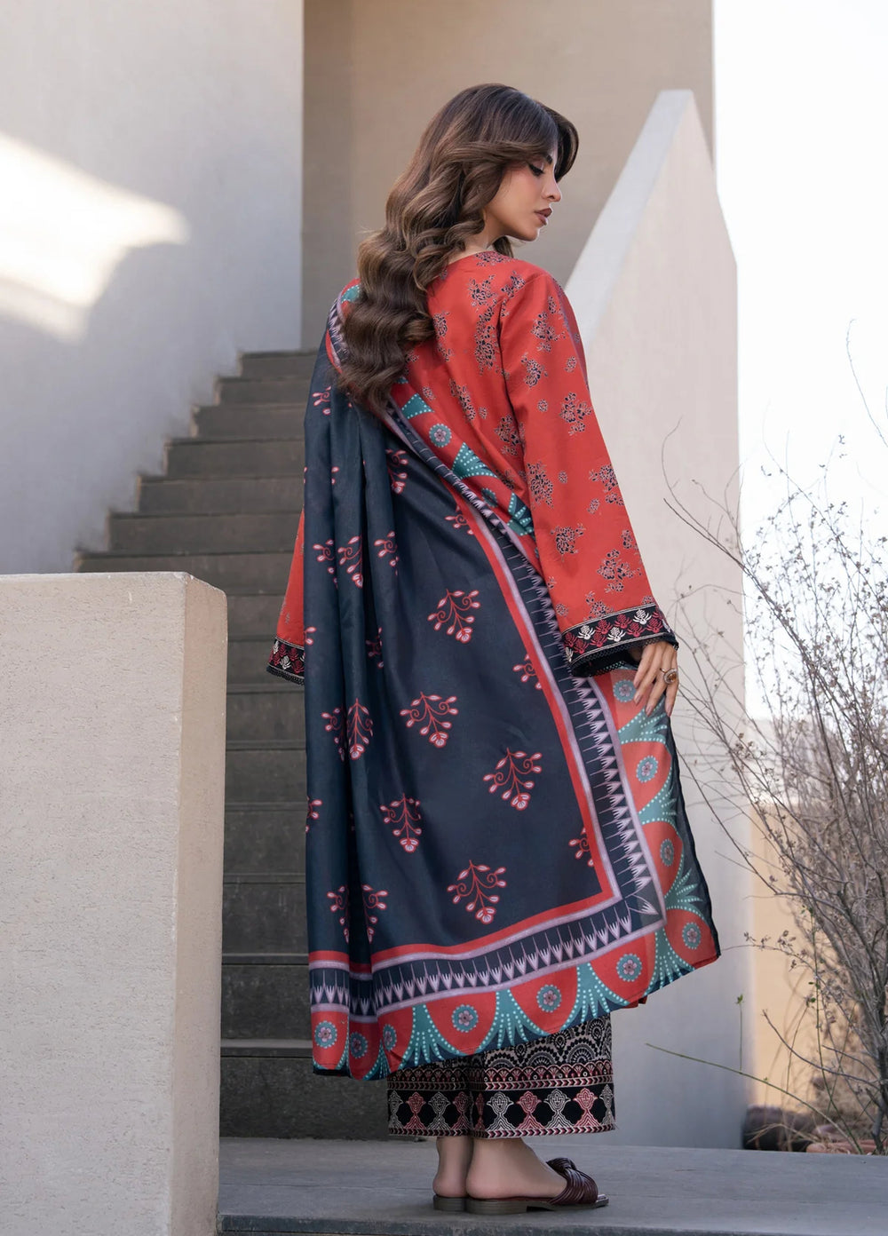Layana by Xenia Formals Unstitched Embroidered Lawn 3 Piece Suit XE26ULL D-7 Jaffa - Summer Collection