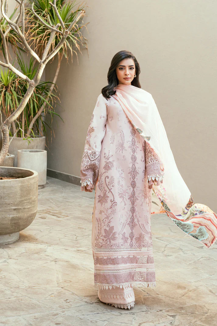 Florent Embroidered Chikankari Suits Unstitched 3 Piece FL23LC FL-3B - Eid Collection