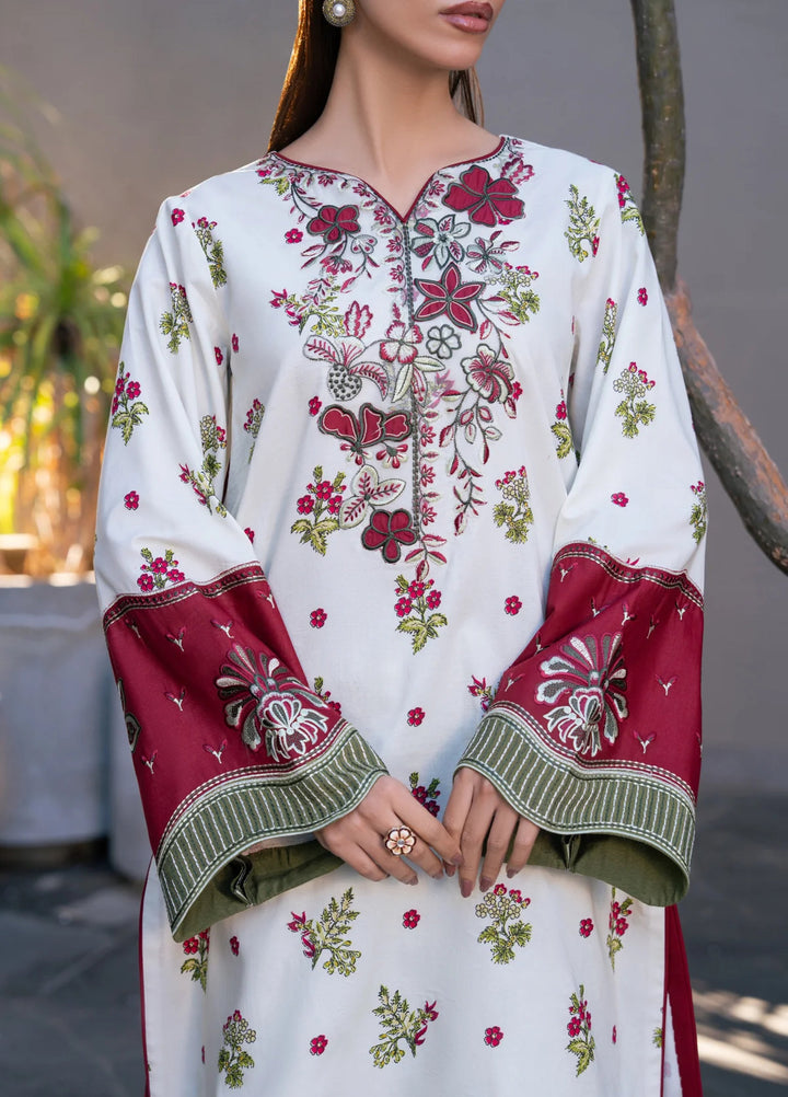Layana by Xenia Formals Unstitched Embroidered Lawn 3 Piece Suit XE26ULL D-12 Amal - Summer Collection