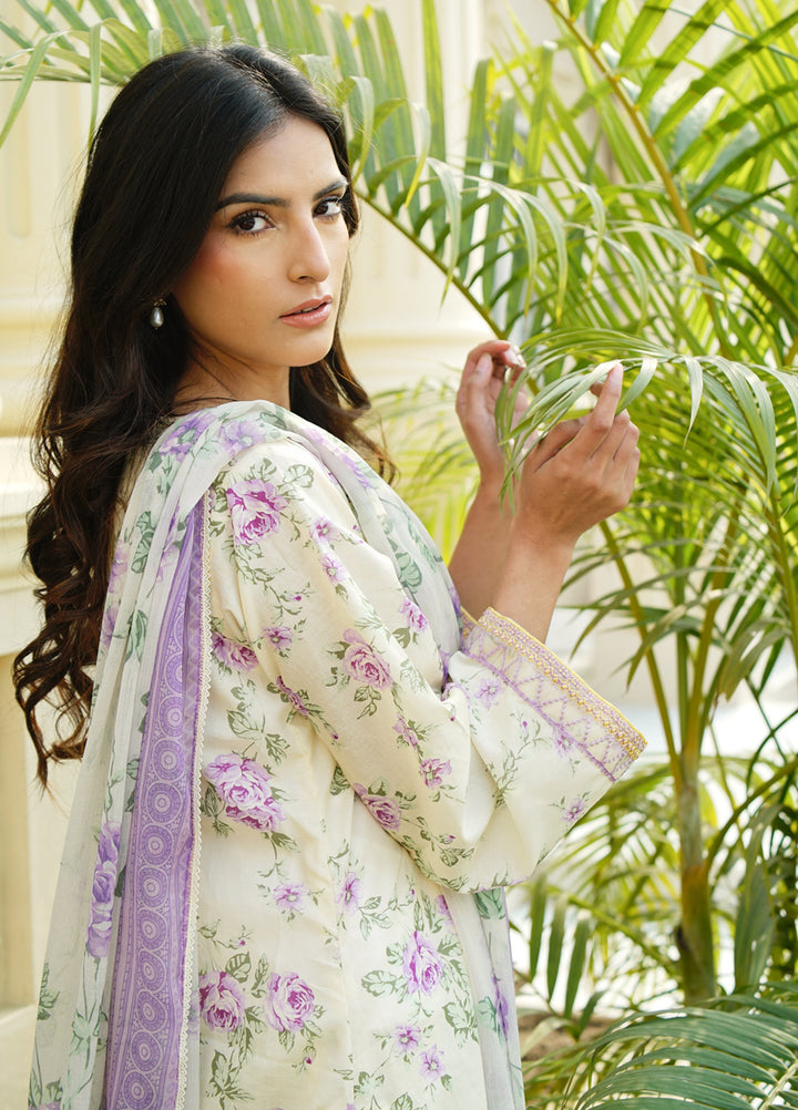 Zyna RTW Printed Lawn 3 Piece Suit ZY26ULP Selin - Casual Collection