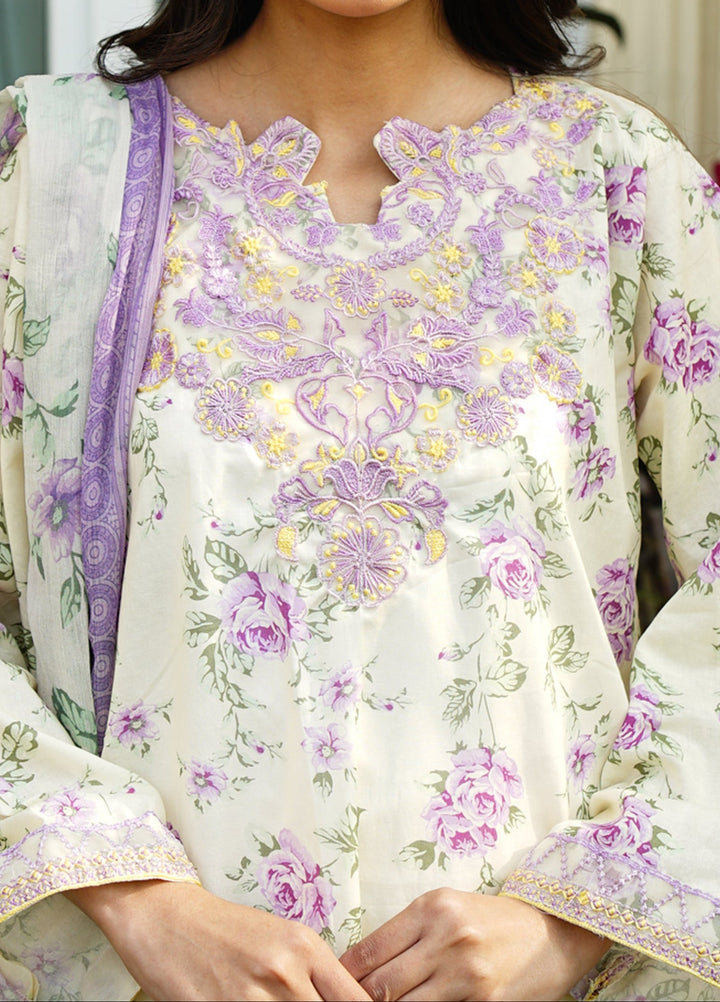 Zyna Unstitched Printed Lawn 3 Piece Suit ZY26ULP Selin - Casual Collection