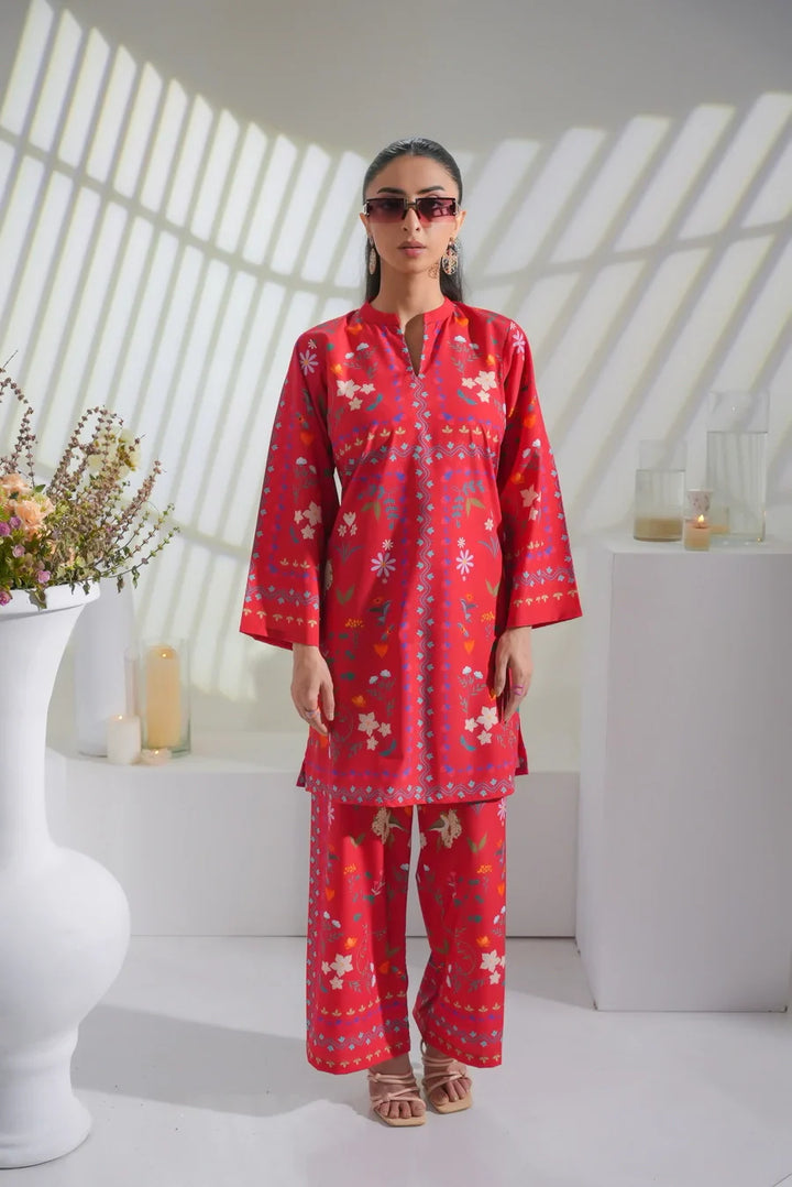 Dhaga Women Pret Printed 2 Piece Soft Crepe Faune SS25DSP287 - Summer Collection