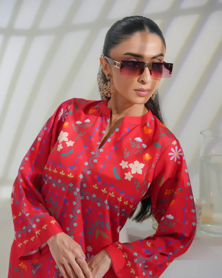 Dhaga Women Pret Printed 2 Piece Soft Crepe Faune SS25DSP287 - Summer Collection