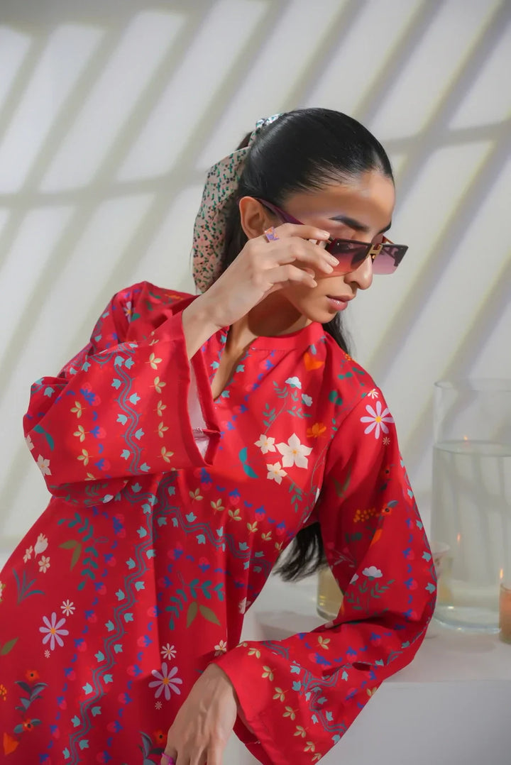 Dhaga Women Pret Printed 2 Piece Soft Crepe Faune SS25DSP287 - Summer Collection