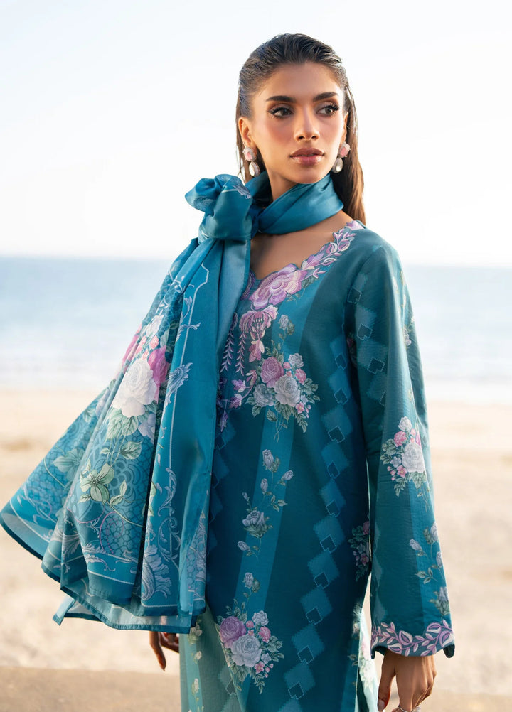 Layana by Xenia Formals Unstitched Embroidered Lawn 3 Piece Suit XE26ULL D-9 Cyrus - Summer Collection