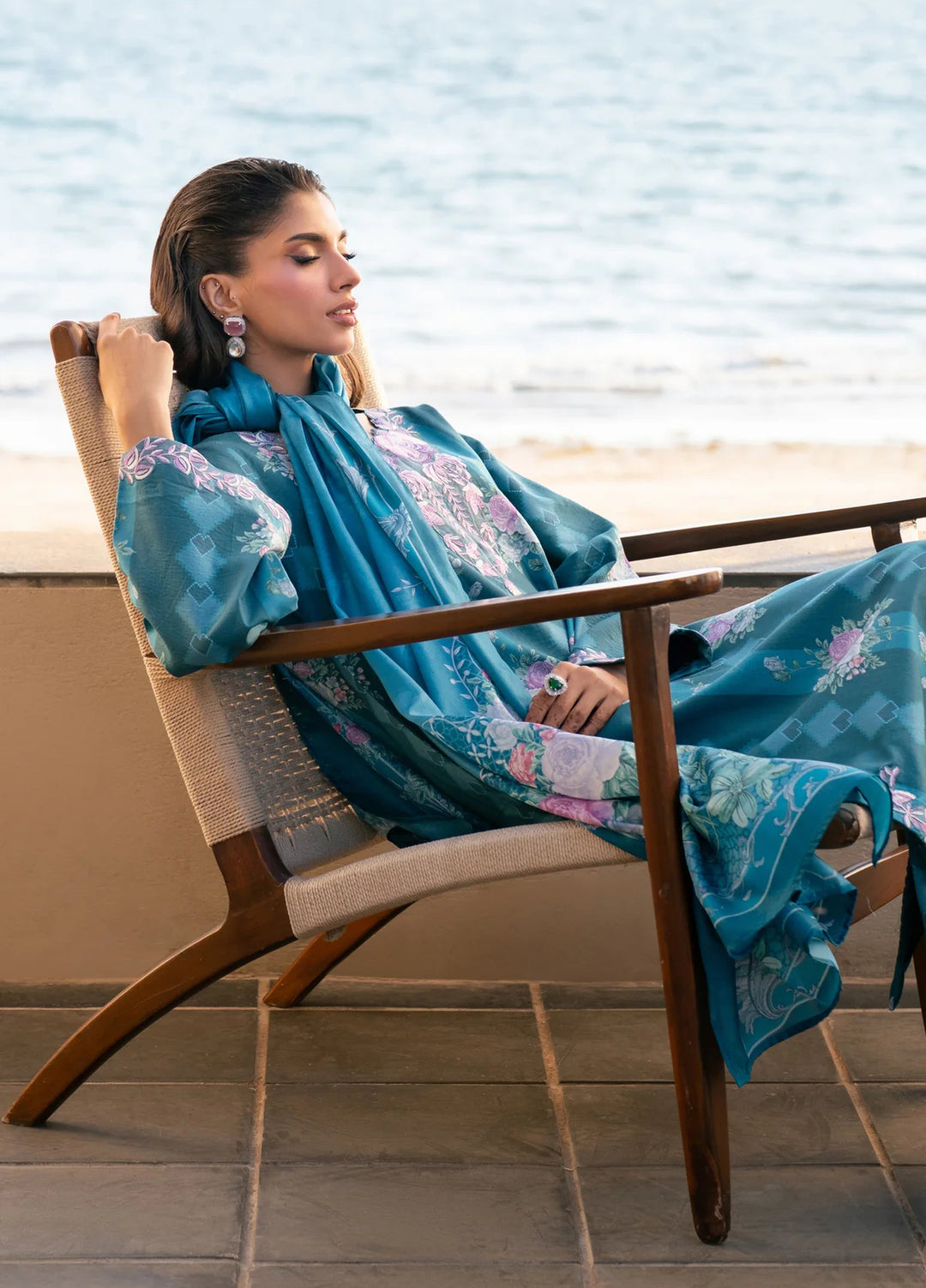 Layana by Xenia Formals Unstitched Embroidered Lawn 3 Piece Suit XE26ULL D-9 Cyrus - Summer Collection