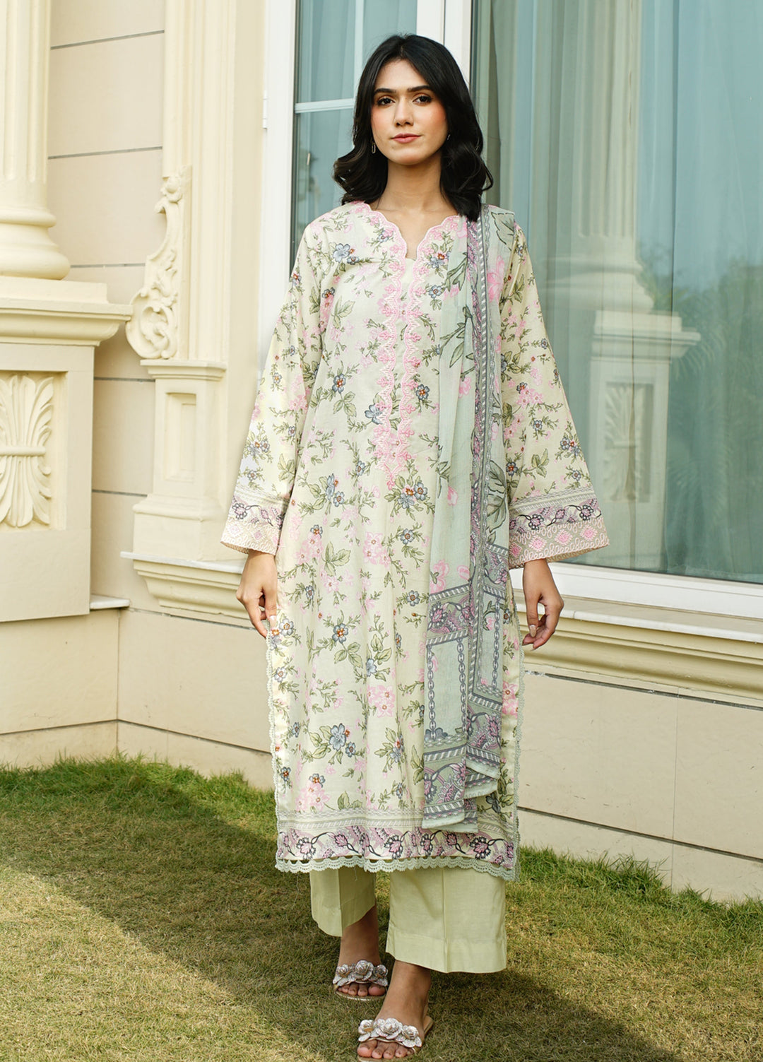 Zyna Unstitched Printed Lawn 3 Piece Suit ZY26ULP Fayla - Casual Collection