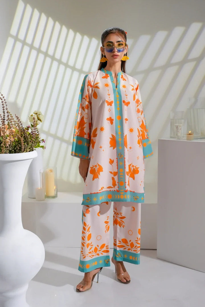 Dhaga Women Pret Printed 2 Piece Soft Crepe Celestial SS25DSP285 - Summer Collection