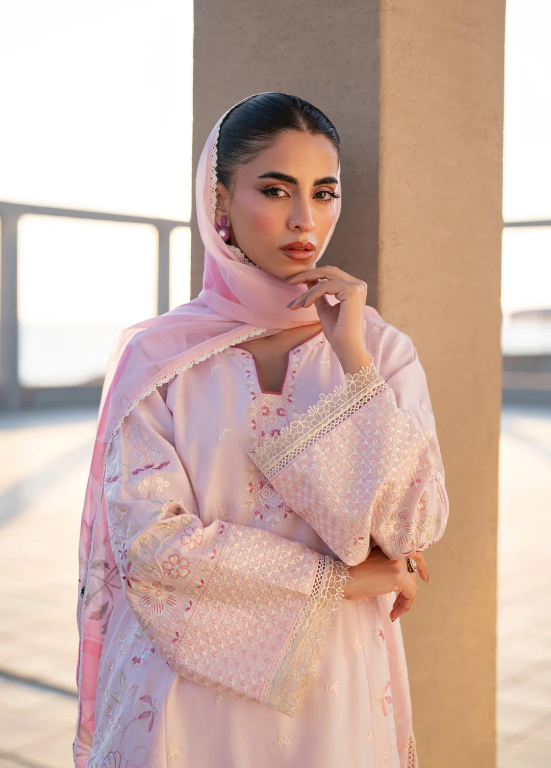 Layana by Xenia Formals Unstitched Embroidered Lawn 3 Piece Suit XE26ULL D-3 Giti - Summer Collection
