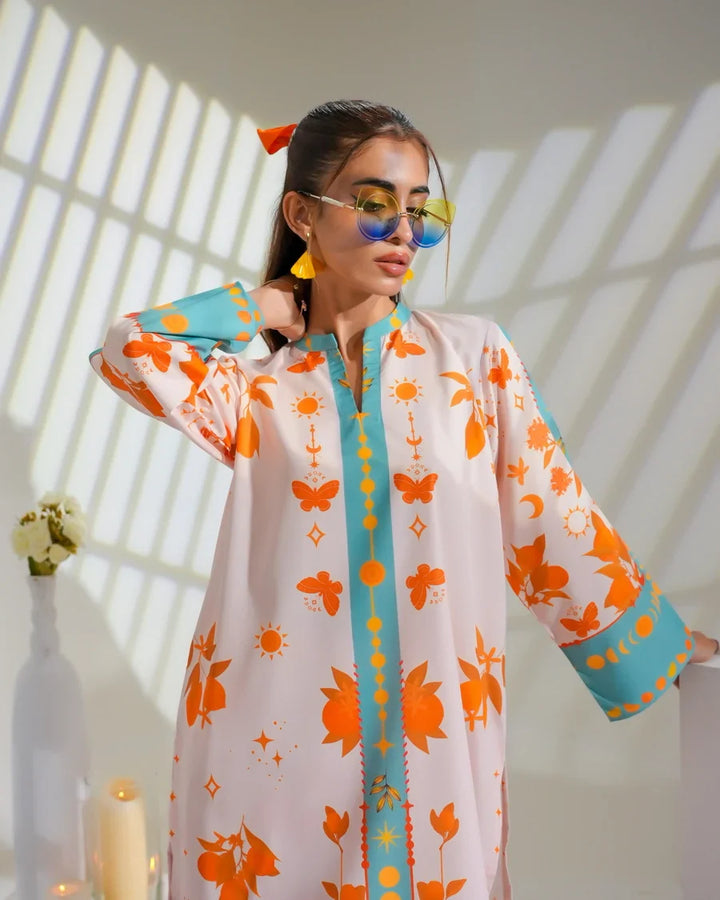 Dhaga Women Pret Printed 2 Piece Soft Crepe Celestial SS25DSP285 - Summer Collection