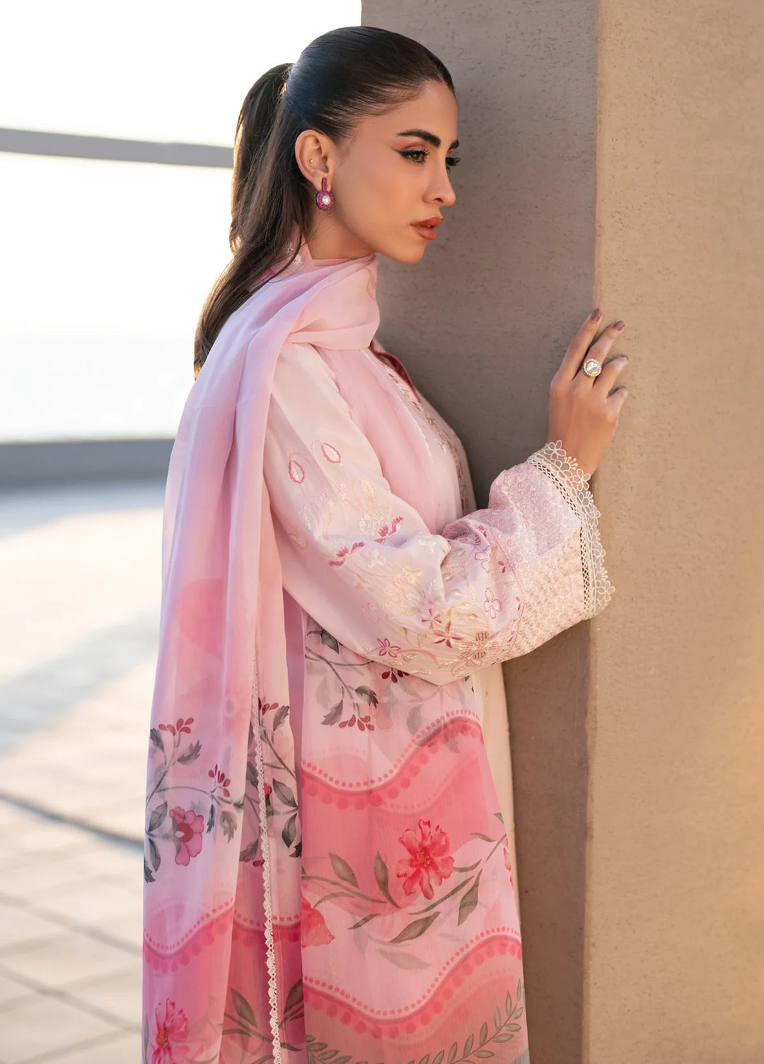 Layana by Xenia Formals Unstitched Embroidered Lawn 3 Piece Suit XE26ULL D-3 Giti - Summer Collection